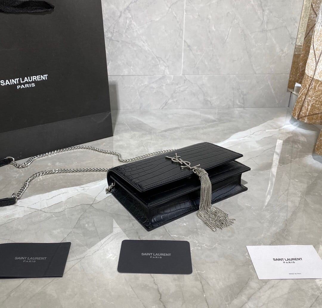 Bolso cocodrilo(artificial) YSL