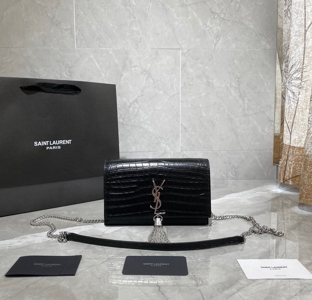 Bolso cocodrilo(artificial) YSL