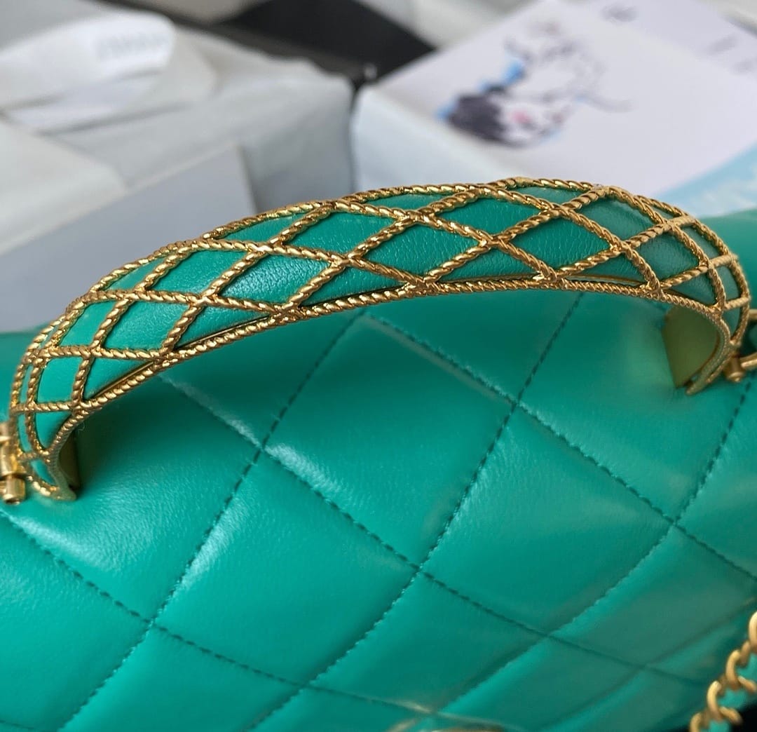 Bolso Chanel Verde Agua