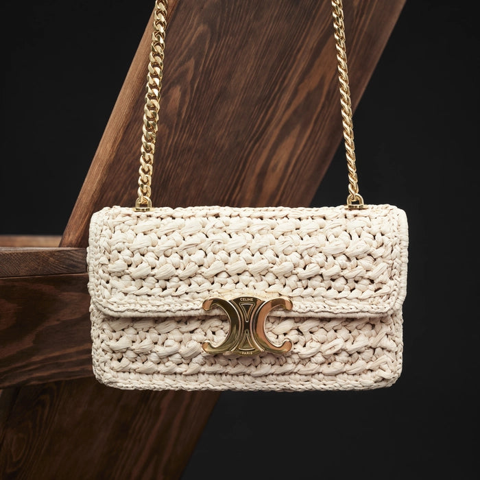 Celine Triomphe en Raffia