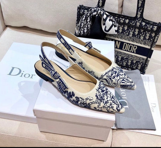 Dior Flats Embrodeiry