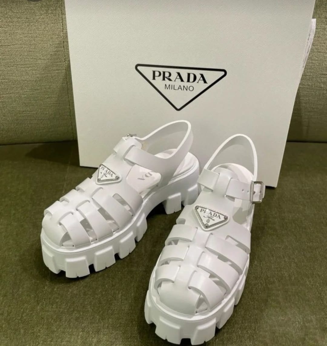 Sandalias Prada Hule