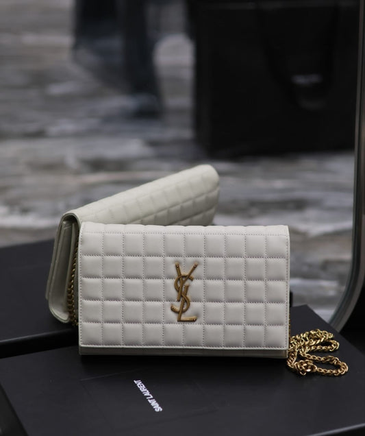 Bolso YSL cuadriculado